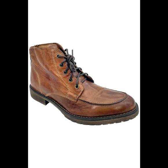 Bed Stu Men's Curtis II Leather lace-Up Boot Tan Tip Die - Medium - Picture 1 of 3